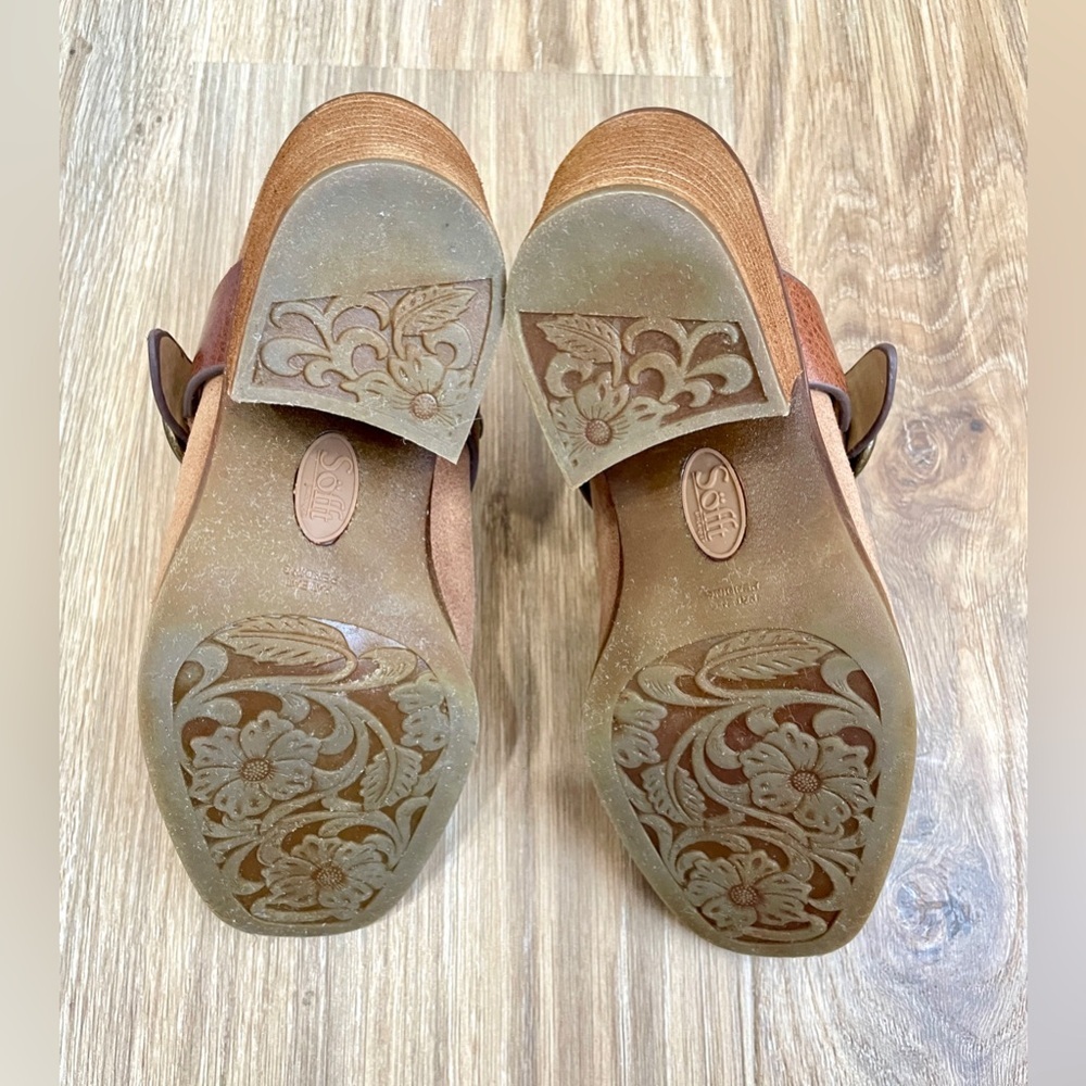 Sofft Corey Belted Clog Size 6 Euc - image 7